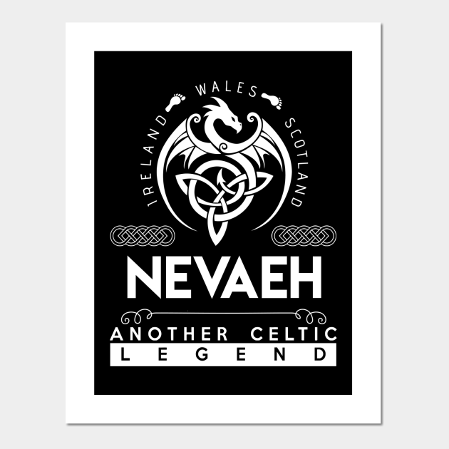 Nevaeh Name T Shirt Another Celtic Legend Nevaeh Dragon Gift Item